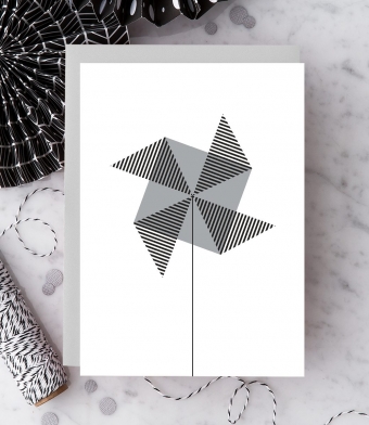 Design with Heart Studio - Greeting Cards - Oxford Street Pinwheel