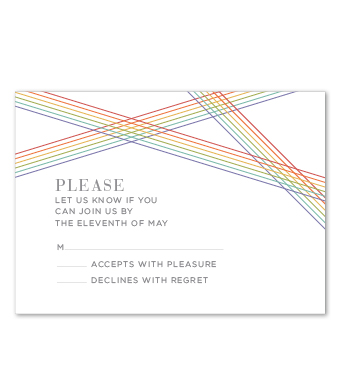 Design with Heart Studio - Boxed Sets - Rainbow Stripe Wedding Suite