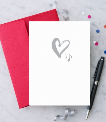 Design with Heart Studio - Greeting Cards - Heart and Notes