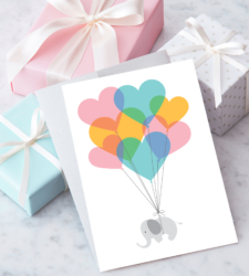 Design with Heart Studio - Greeting Cards Baby Elephant