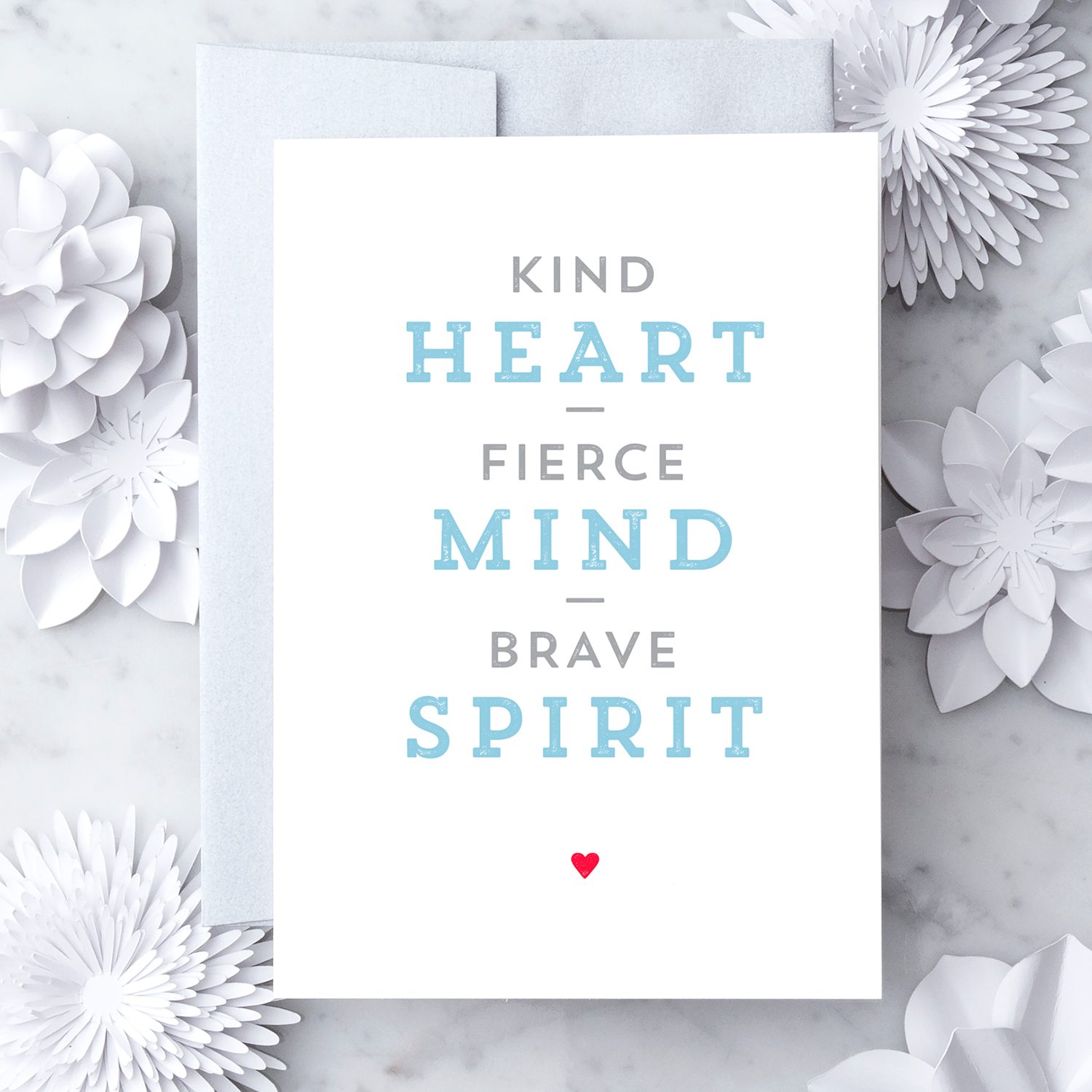 Buy Kind Heart Fierce Mind Brave Spirit by Journal Blue Lover at