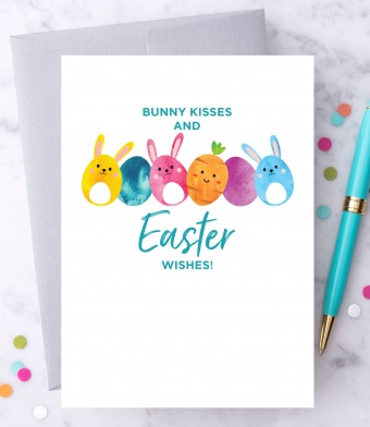 Design with Heart Studio - Greeting Cards - Bunny Kisses & Easter Wishes!