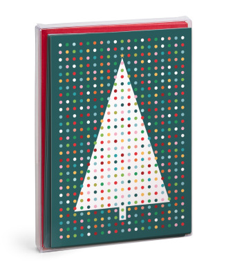 Design with Heart Studio - Holiday - Mid-Century Christmas Tree – Boxed Holiday Card set of 8