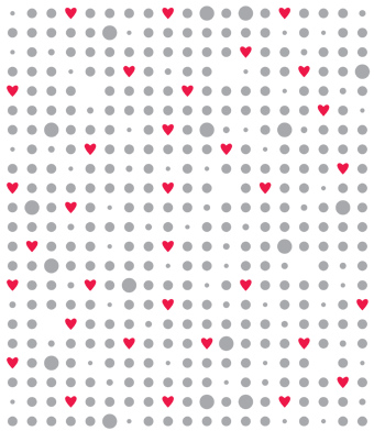 Design with Heart Studio - Dots & Hearts Giftwrap