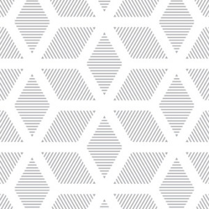Silver Geometric Poinsettia Giftwrap