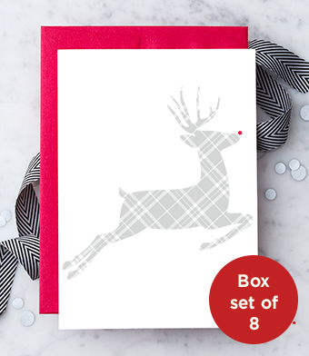 Design with Heart Studio - Plaid Holiday Reindeer Box Set