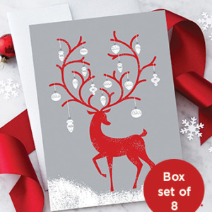 Reindeer with Ornaments Box Set
