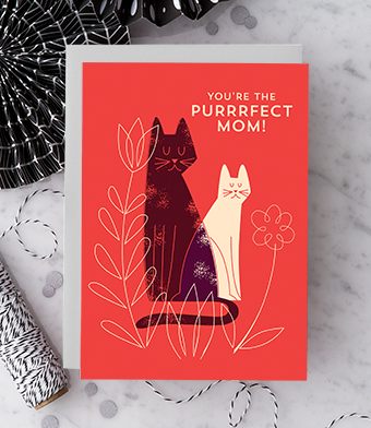 Design with Heart Studio - You’re the Purrrfect Mother!