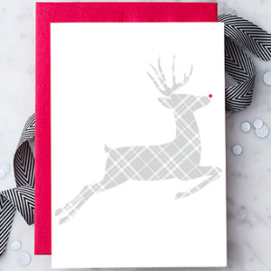 Plaid Holiday Reindeer