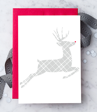 Design with Heart Studio - Plaid Holiday Reindeer