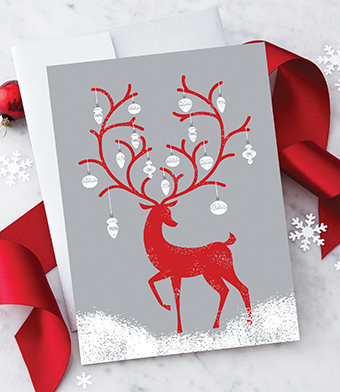 Design with Heart Studio - Reindeer With Ornaments