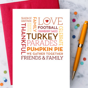 Thanksgiving Word Cloud