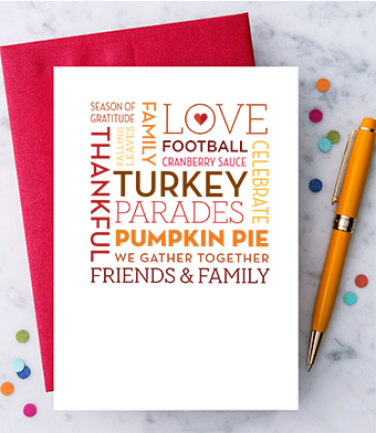 Design with Heart Studio - Thanksgiving Word Cloud