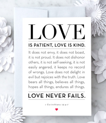 Design with Heart Studio - 1 Corinthians 13:4-7