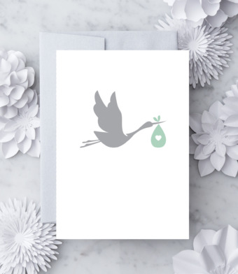 Design with Heart Studio - New Baby Stork