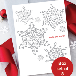 Music Notes Snowflakes Boxed Set