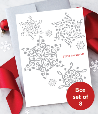 Design with Heart Studio - Music Notes Snowflakes Boxed Set