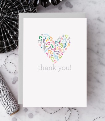 Design with Heart Studio - Thank You – Music Heart