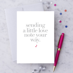 Sending a love note