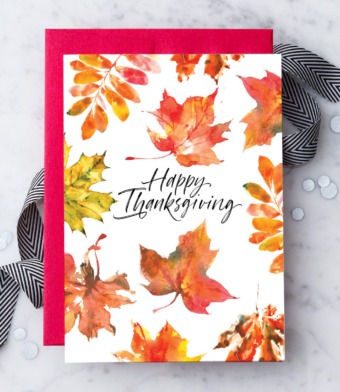 Design with Heart Studio - Happy Thanksgiving Leaves