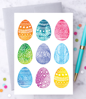 Design with Heart Studio - Decorated Easter Eggs