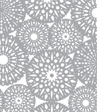 Design with Heart Studio - Silver Snowflake Giftwrap