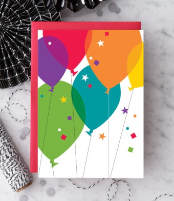 Design with Heart Studio - Birthday Balloons – Verse