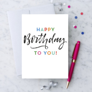 Happy Birthday to You - Handwritten