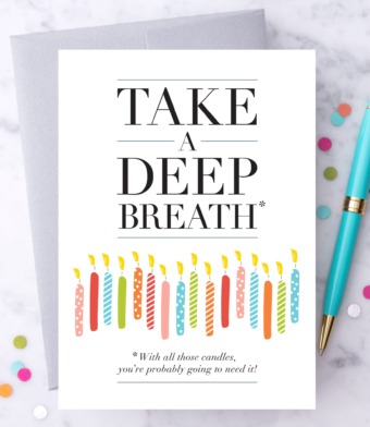 Design with Heart Studio - Happy Birthday ‘Take A Deep Breath”