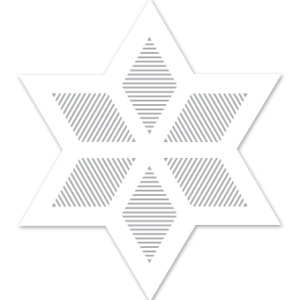 Silver Holiday Poinsettia Gift Tag
