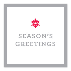 Season's Greetings Gift Tag