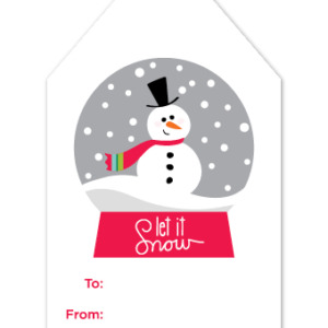 Let It Snow! Gift Tag