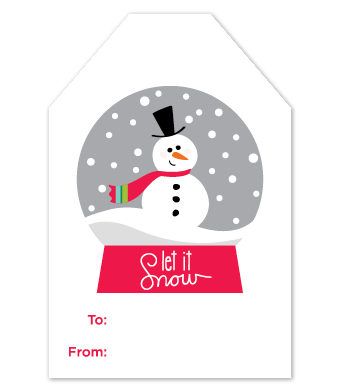 Design with Heart Studio - Let It Snow! Gift Tag