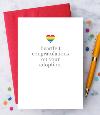 Design with Heart Studio - Heartfelt congratulations on your adoption