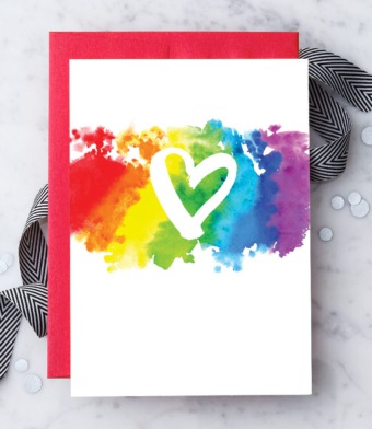 Design with Heart Studio - Brush Rainbow Heart