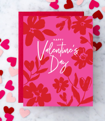 Design with Heart Studio - Modern Floral Valentine