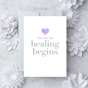 And Now, the Healing Begins