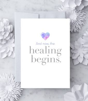 Design with Heart Studio - And Now, the Healing Begins