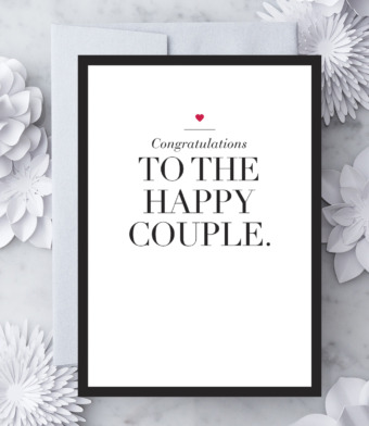 Design with Heart Studio - Congratulations to the Happy Couple