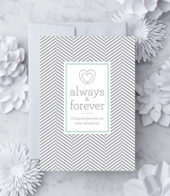 Design with Heart Studio - Always & forever. Congratulations on your adoption!