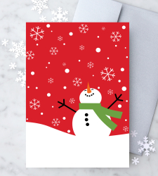 Design with Heart Studio - Holiday - Joyful Snowfall Christmas Card 