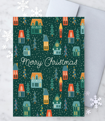 Design with Heart Studio - Christmas Village  – Boxed Card set of 8