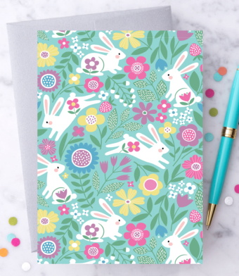 Design with Heart Studio - Vintage Easter Greeting Card