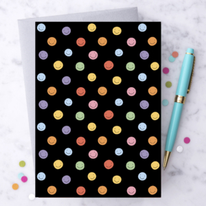 Sweet Smiles Polka Dot Greeting Card